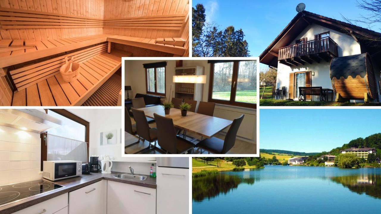 Seepark Kirchheim Ferienhaus Bei Zeta Mit Sauna Extérieur photo