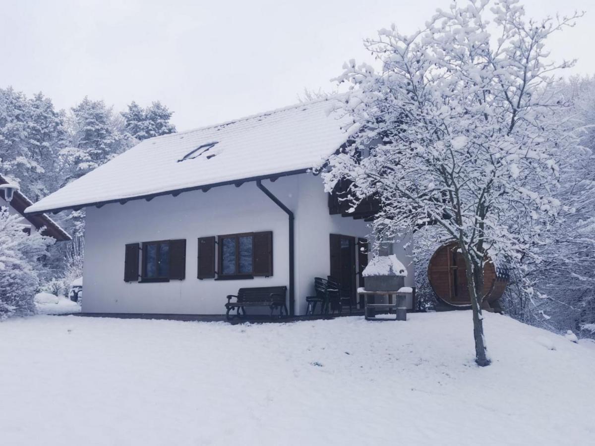 Seepark Kirchheim Ferienhaus Bei Zeta Mit Sauna Extérieur photo